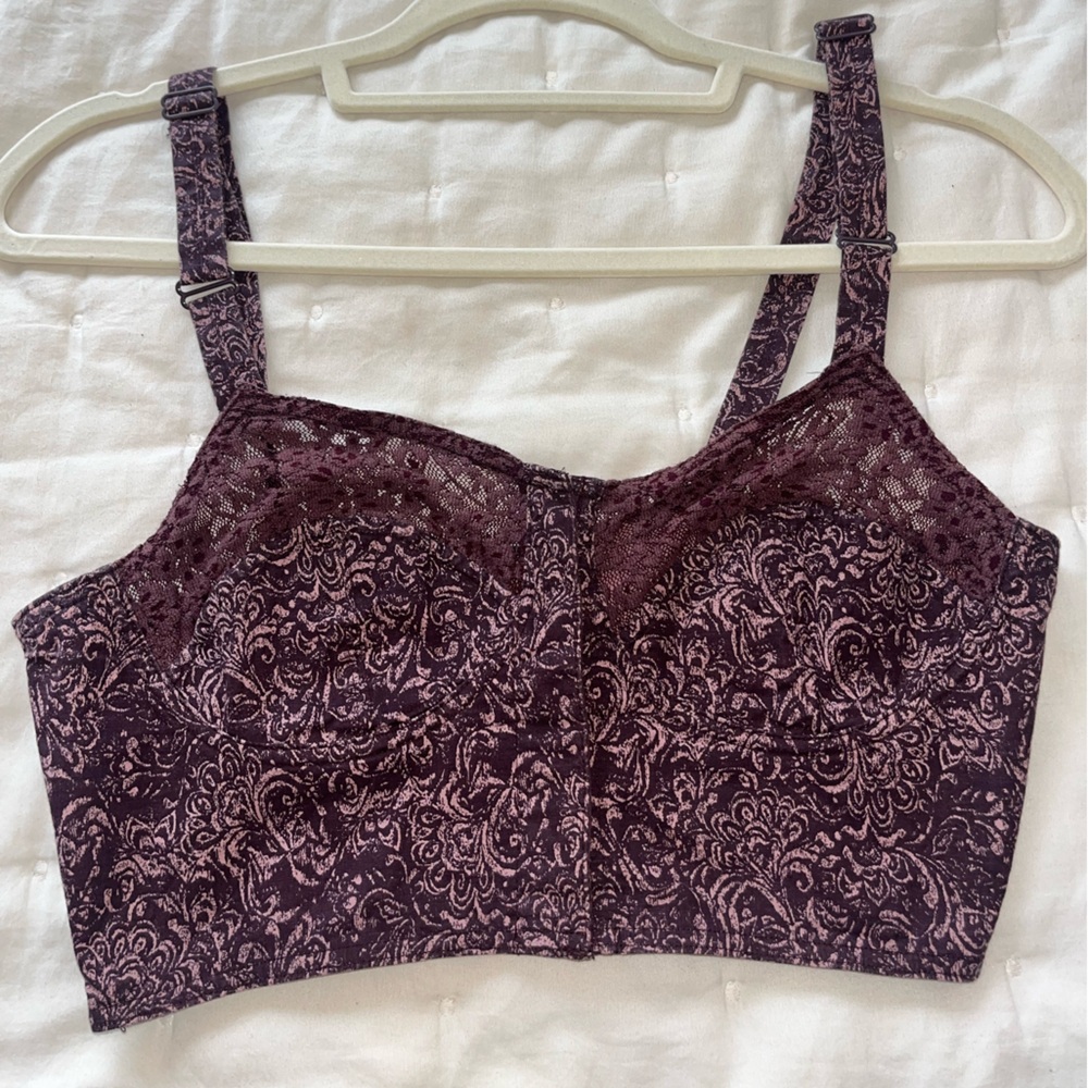 Kimchi Blue Plum Textured Crop Top